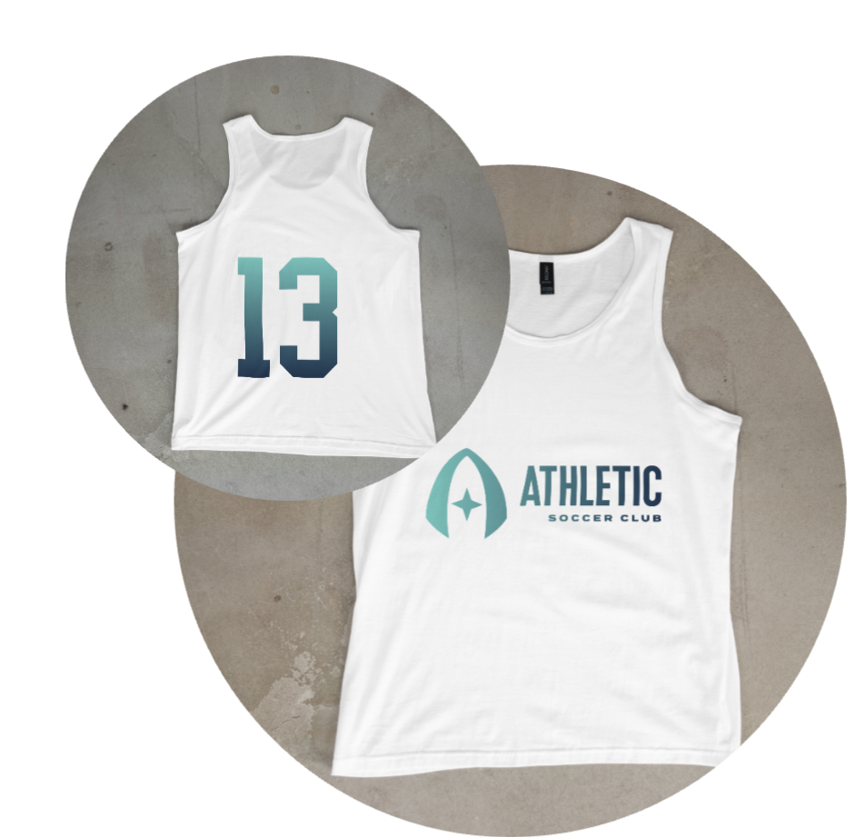 Customized Athletic SC Horizontal Gradient Tank Top