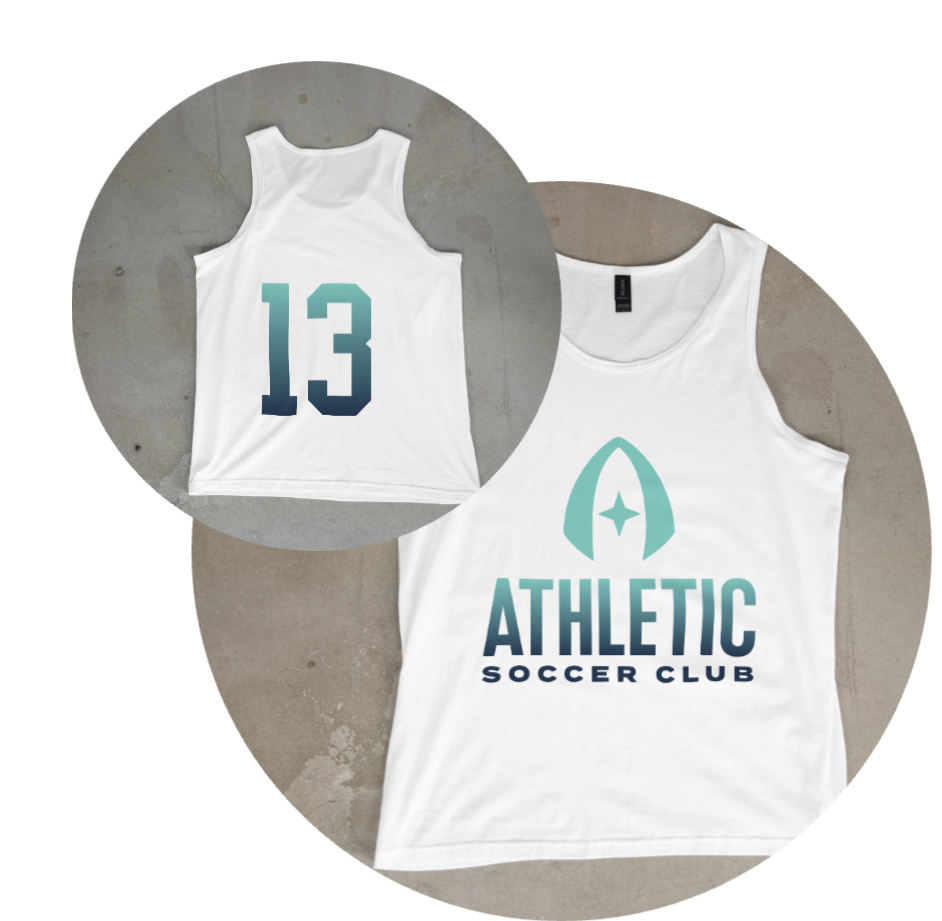 Customized Athletic SC Vertical Gradient Tank Top