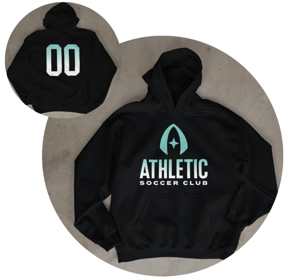 Customized Athletic SC Vertical Gradient Hoodie