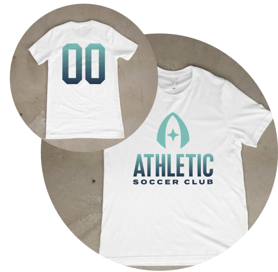 Customized Athletic SC Vertical Gradient T-Shirt