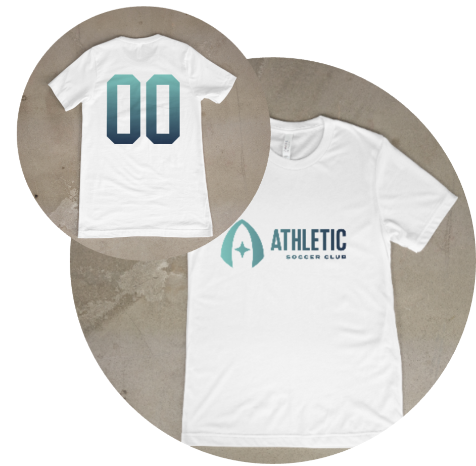 Customized Athletic SC Horizontal Gradient T-Shirt