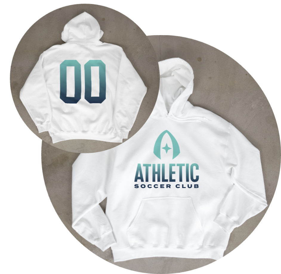 Customized Athletic SC Vertical Gradient Hoodie