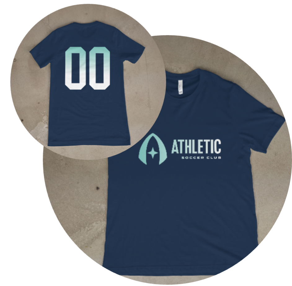 Customized Athletic SC Horizontal Gradient T-Shirt