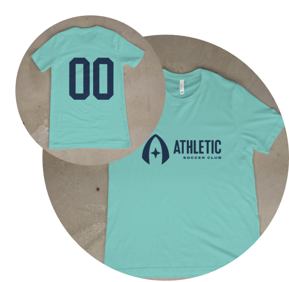 Customized Athletic SC Horizontal Gradient T-Shirt